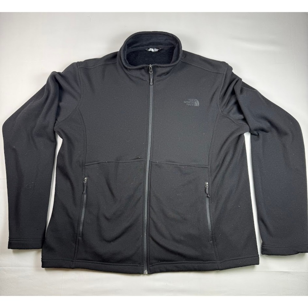 The North Face Mens Full Zip Lined Softshell Jacket Black XXL Performance